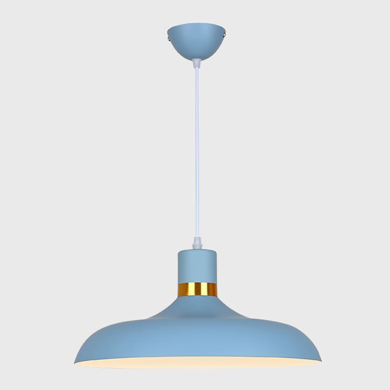 Plafond suspendu moderne en aluminium 1-Light Down Light pour salle à manger