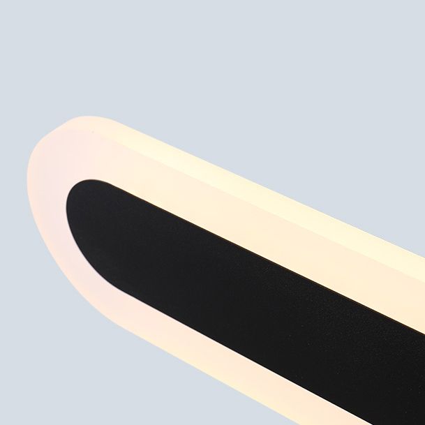 Metal Linear Shape Wall Light Modern 1-Light Wall Mount Fixtures