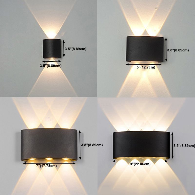 Nordic Style Iron Wall Light Modern Waterproof LED Wall Lamp for Corridor
