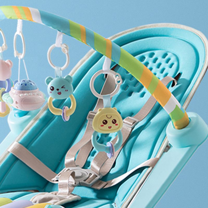 Metal Rocking Baby Crib Cradle Electric Oval Cradle With  Toys