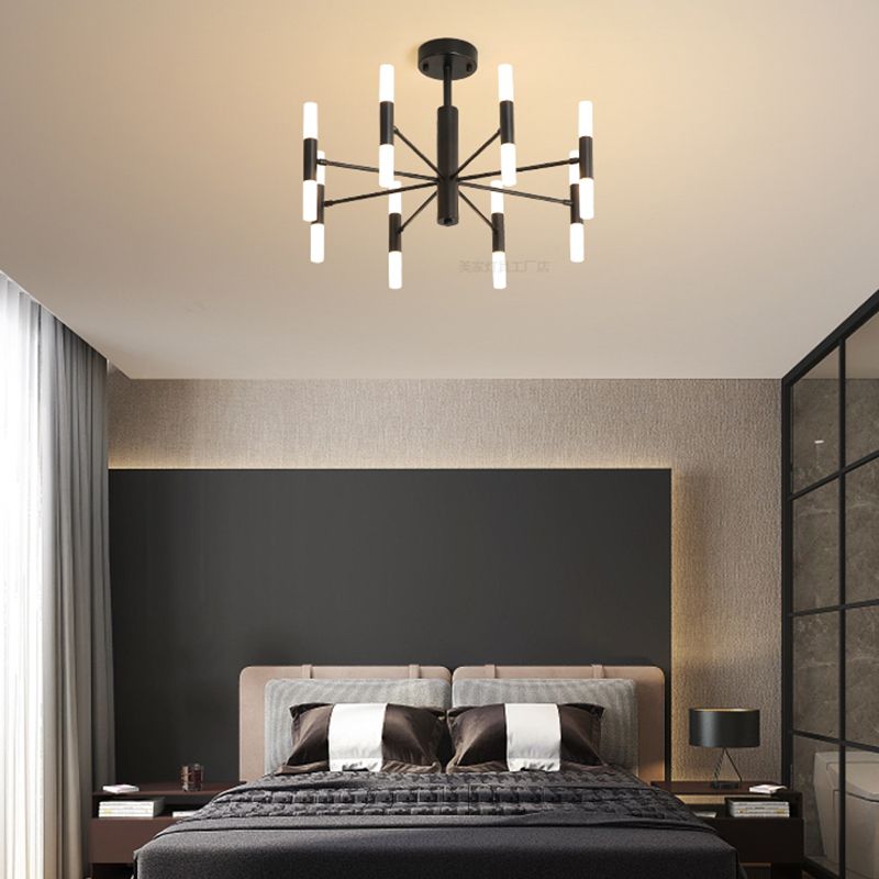 Postmoderne Deckenkrautmesser Multi-Light-Metall-Acrylhänge-Lampe Kit