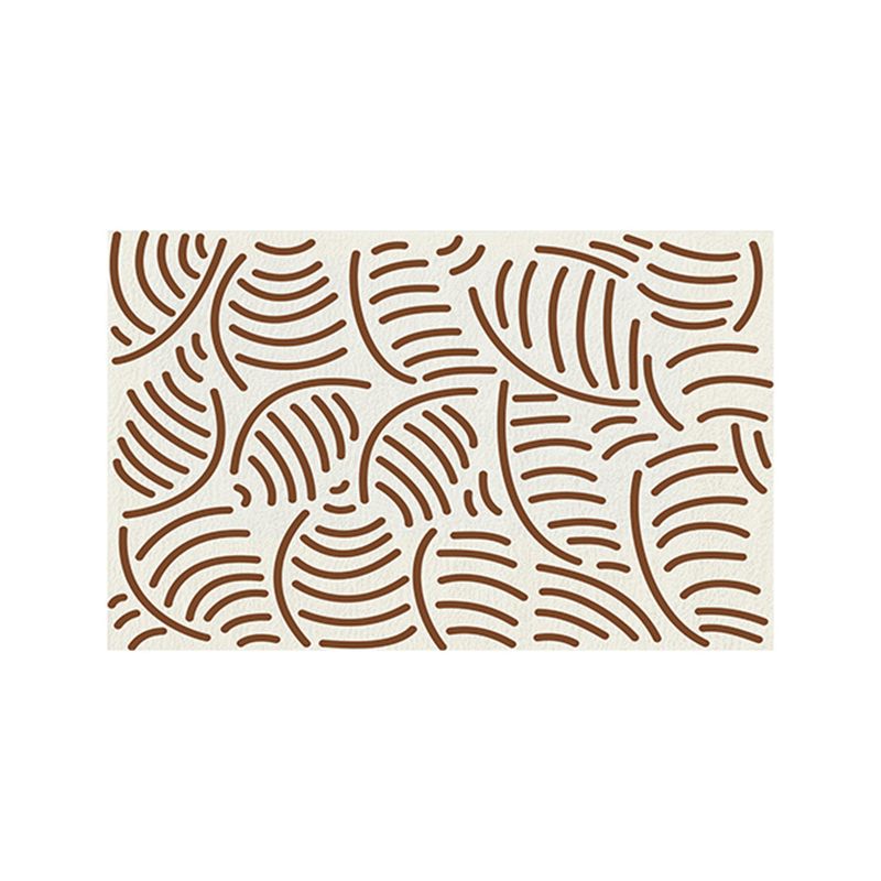 Modern Yellow Area Rug Geometric Print Polyester Carpet Anti-Slip Rug for Drawing Room