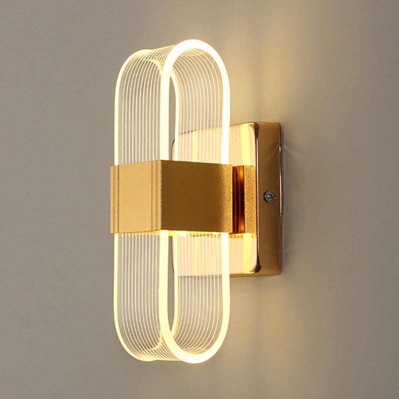 Ellipse Bedroom Wall Mount Light Fixture Metal LED Nordic Wall Mounted Light Fixture