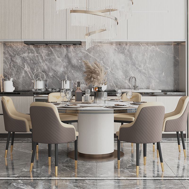 Glam Kitchen Dining Arm Chairs Faux Leather Kitchen Dining Chairs