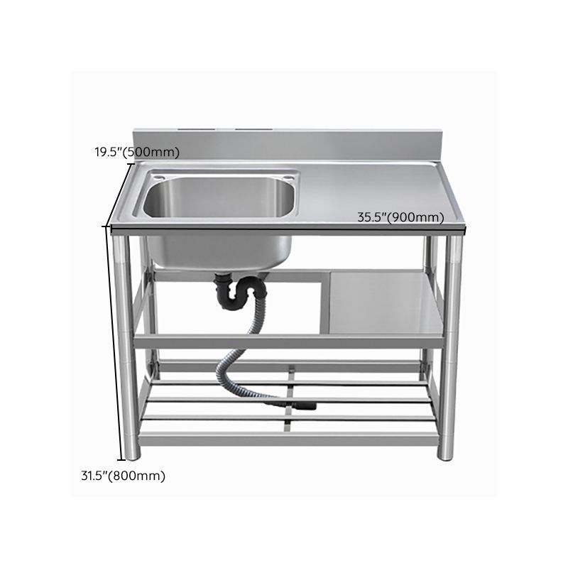Modern Style Kitchen Sink All-in-one Stainless Steel Kitchen Sink with Drain Assembly