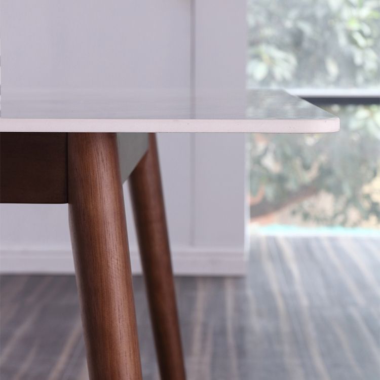 Minimalist Traditional Height Sintered Stone Dining Table Rectangle Dining Set For Home