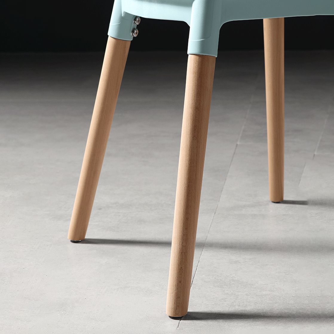 Silla con respaldo de listones de estilo moderno, sillas sin brazos con patas de madera para cocina