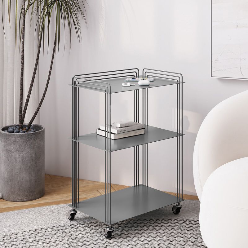 Scandinavian Geometric Bookcase Metal Shelves Included Bookshelf,26" H x 11.8" W