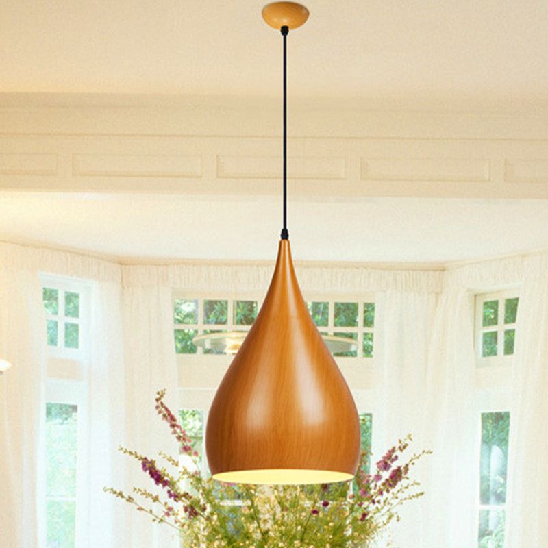 Nordic Style Aluminum Pendant Light Geometry Grain Bulb Ceiling Lamp for Bedroom