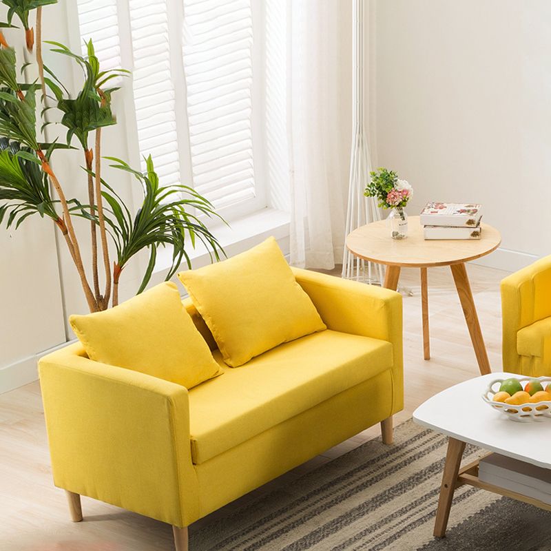 Contemporary Loose Back Standard Square Arm Slipcovered Seating