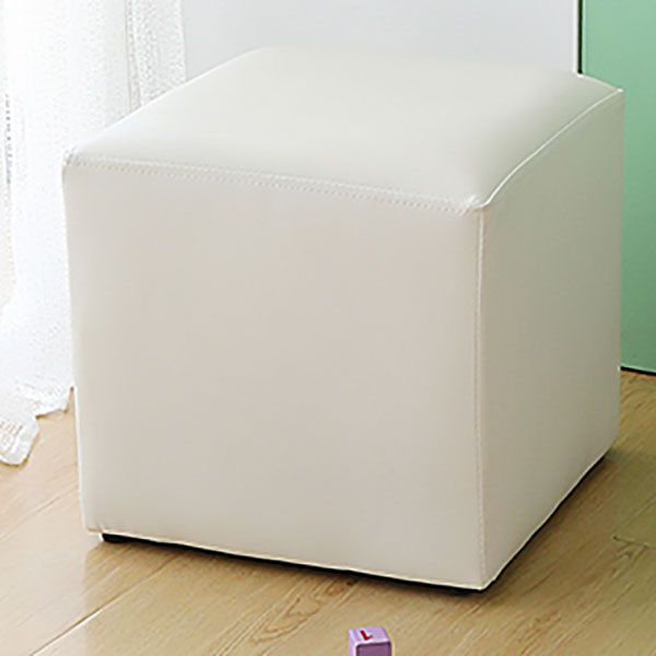 Modern Pure Color Cube Sqaure Faux Leather Cube for Living Room