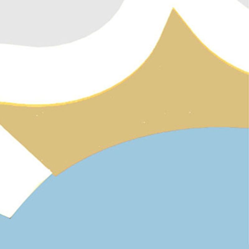 Speciale a parete a LED semplice macaron forma nuvola di supporto a parete in metallo lampada