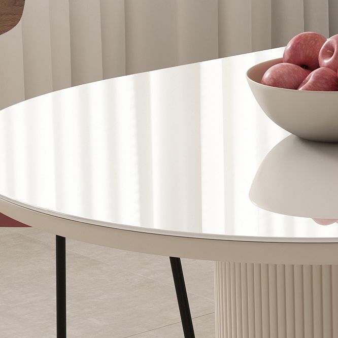 Metal and Slate Table Contemporary Home Wood Legs Dining Table