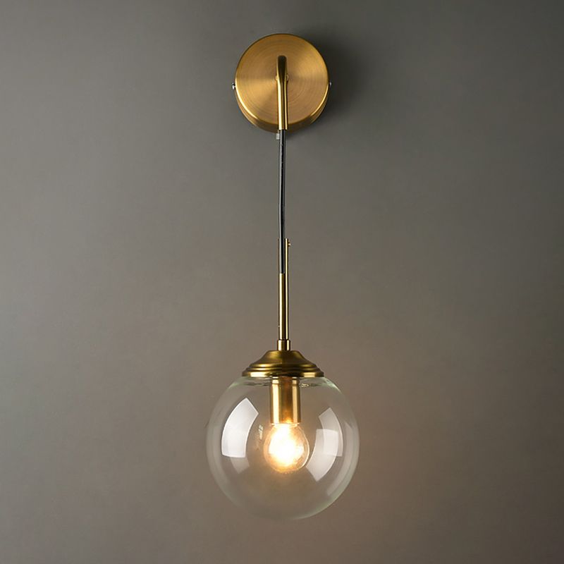 Luz de pared de vidrio de estilo moderno Diseño de luz creativa de luz creativa para dormitorio