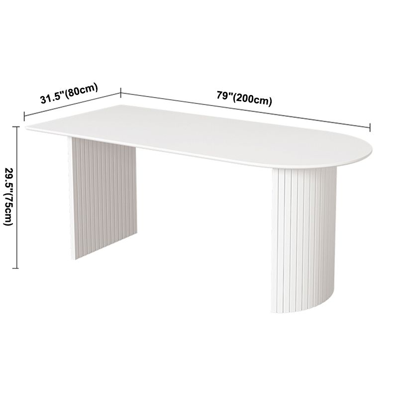 Mesa de comedor contemporánea de madera sólida Mesa de comedor de mármol de mármol para comedor para comedor