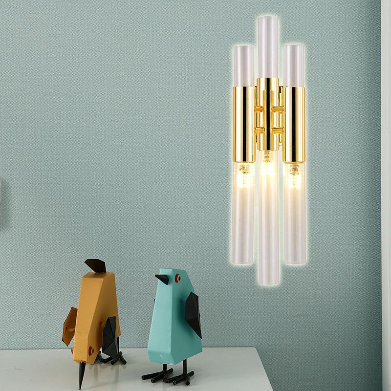 Flûte mural Mount modernisme cristal 3 lumières