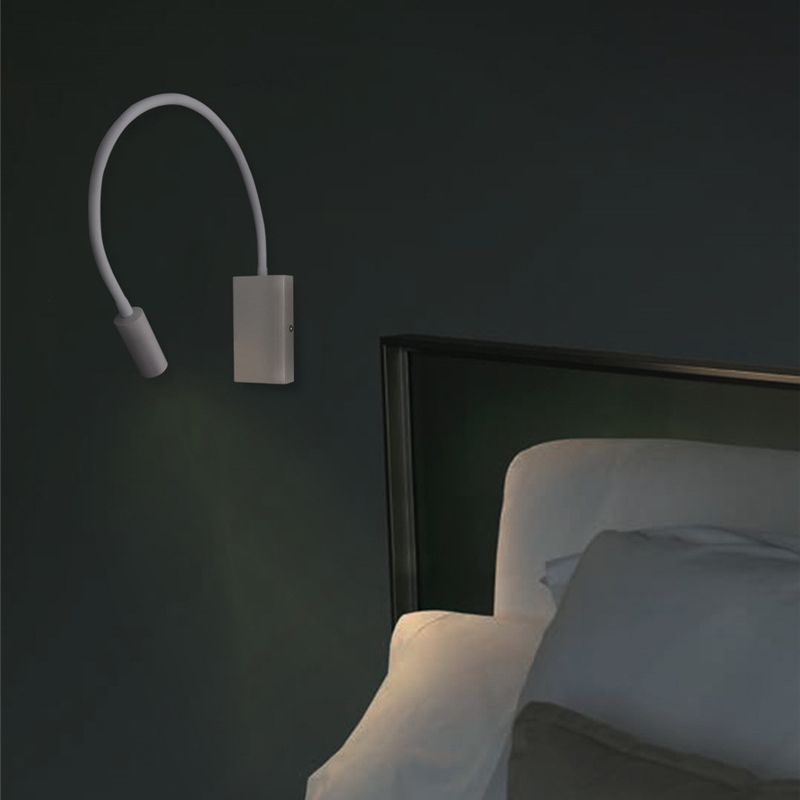 Contemporary Style Cylinder Wall Mounted Light Metal 1 Light Reading Wall Light