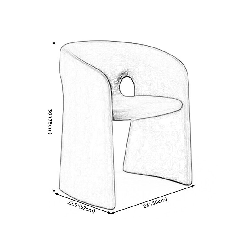 Faux Leather Arms Included Chair 22.8 "L  x 22.4"W x 29.9" H Chair for Living Room