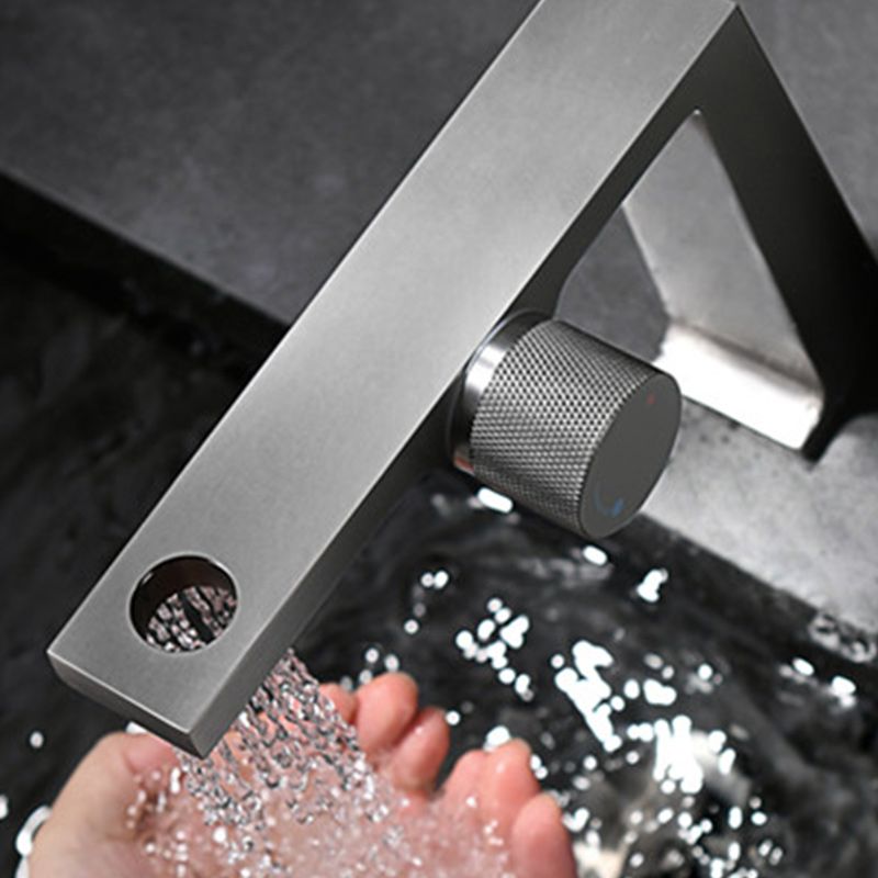 Contemporary Vessel Sink Bathroom Faucet Knob Handle Low Arc Vessel Sink Faucet