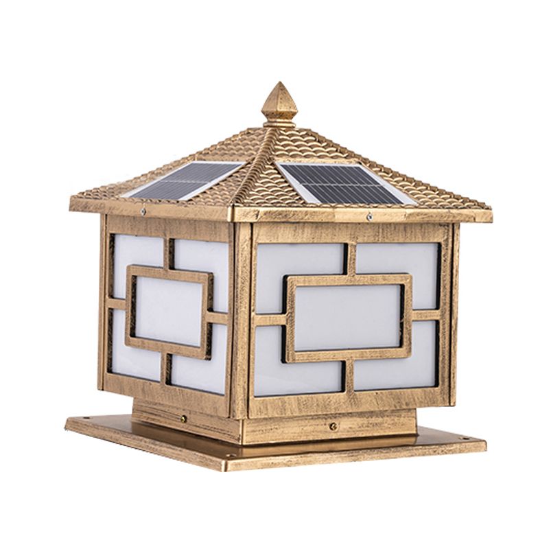Modern LED Pillar Light Creative Solar Lighting Fixture for Garden