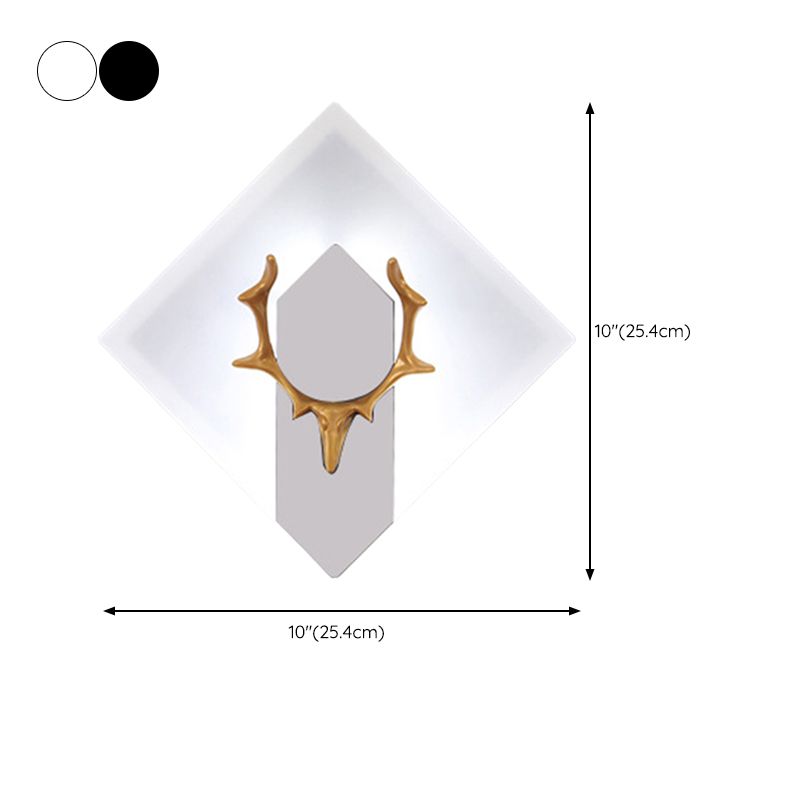 1 Light Unique Shape Wall Mounted Light Modern Sconce Light Fixture