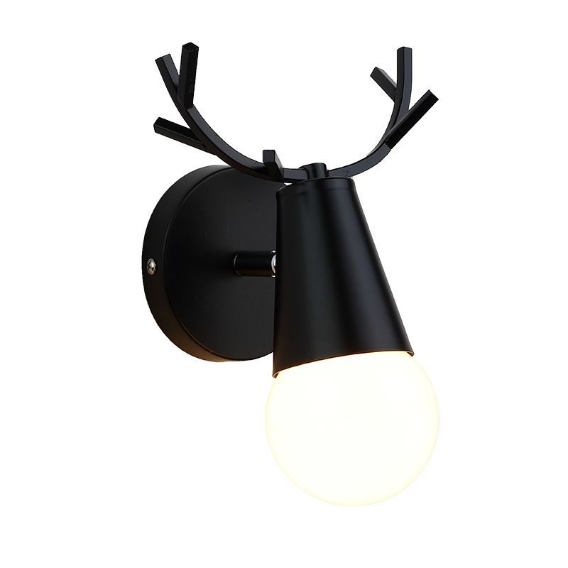 Modern Style Unique Shape Wall Sconce Metal 1 Light Wall Light for Bedroom