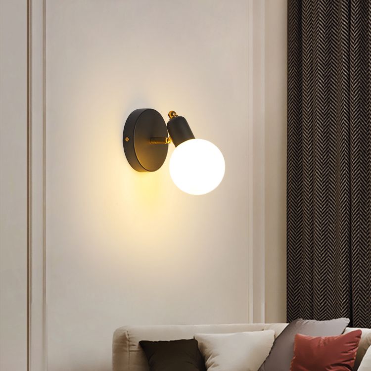 Glas moderne leeswandwandeling wereldwijd 1 licht wandgemonteerd licht voor slaapkamer