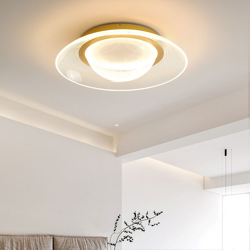 Modern Creative Style Flush Mount Acrylic LED Ceiling Light Fixture for Bedroom