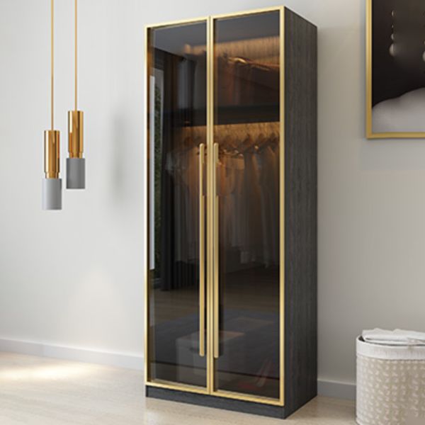 Modern Wardrobe Closet With Drawer Hinged Wardrobe Armoire for Home