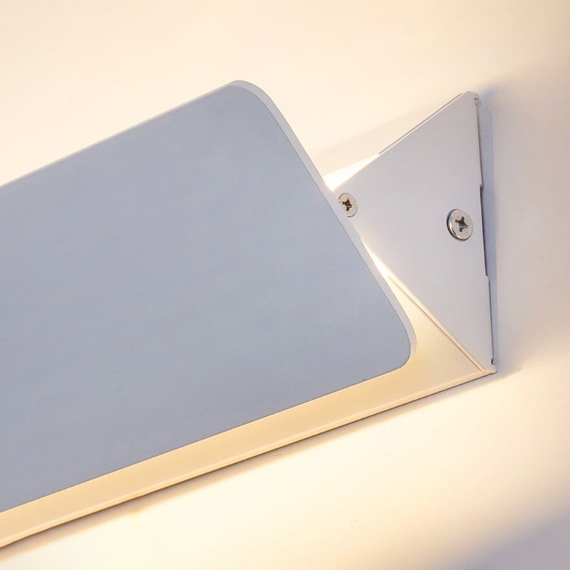 Accesorios de luz rectangulares de aluminio apliques de pared de estilo minimalista modernos para sala de estar