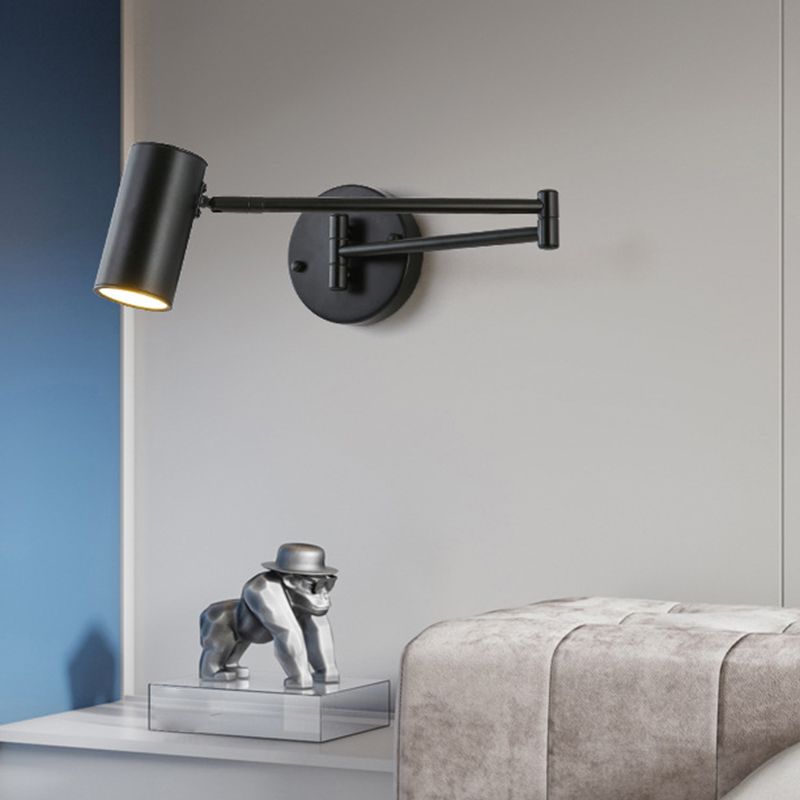 Cylinder Wall Light Sconces Modern Metal 1 Light Wall Mounted Lamp for Bedroom