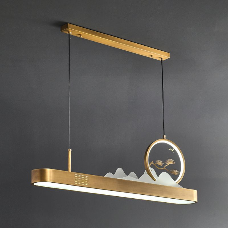 Luces LED lineales de 1 luces lineales de iluminación de la isla china para el comedor