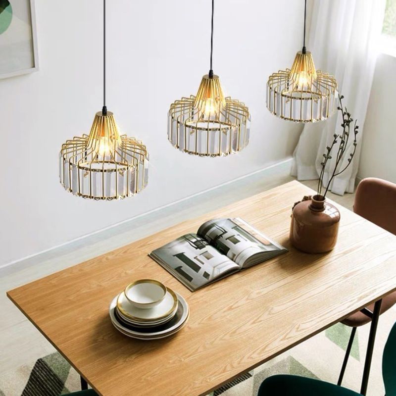 Moderne Style Bowl Shade Hängende leichte Kristalllampe für das Restaurant mit Kreation