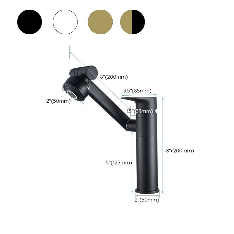 Glam Style Faucets Vessel Sink Faucet with Single Lever Handle