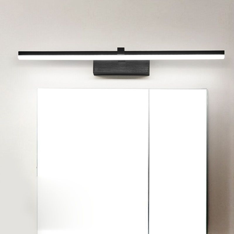 1-Head Linear Shade Wall Sconce Modern Simple Style Mirror Wall Lighting