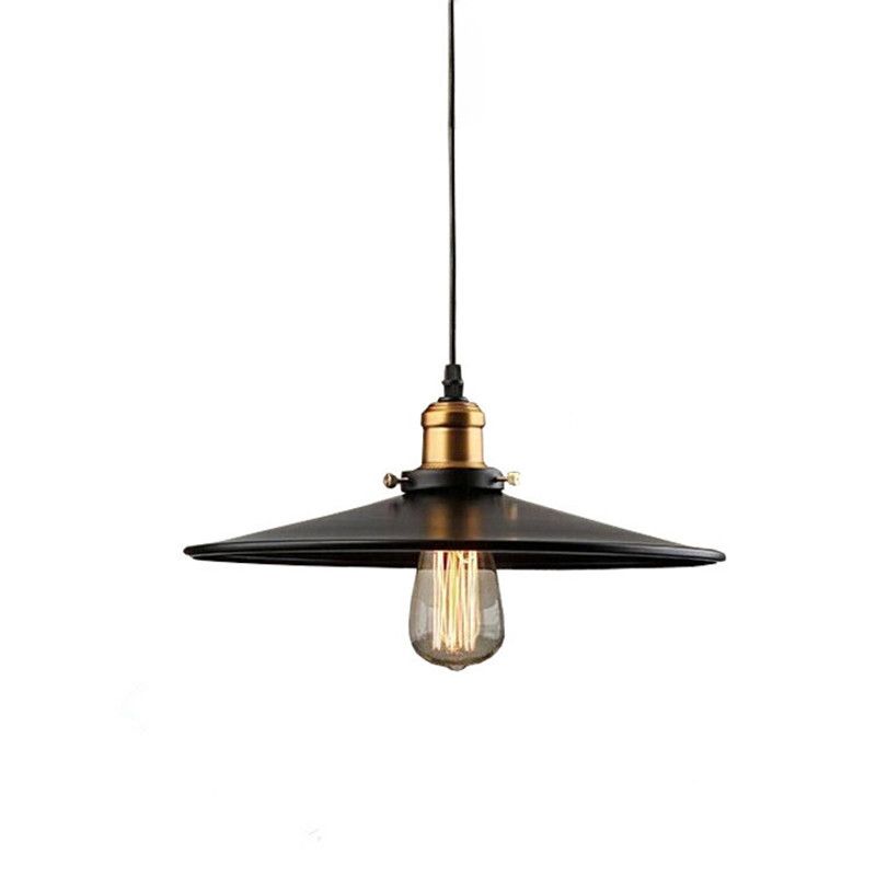Industrial Simplicity Hanging Light Fixture with Metal Shade for Drawing Room Coffee Shop