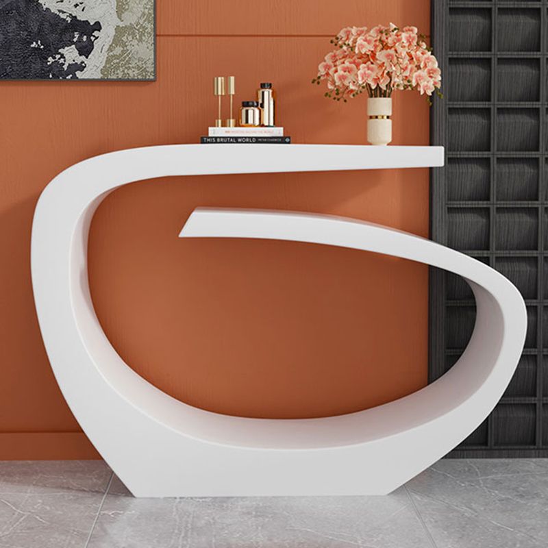 Contemporary Console Accent Table with Steel Bracket for Hall