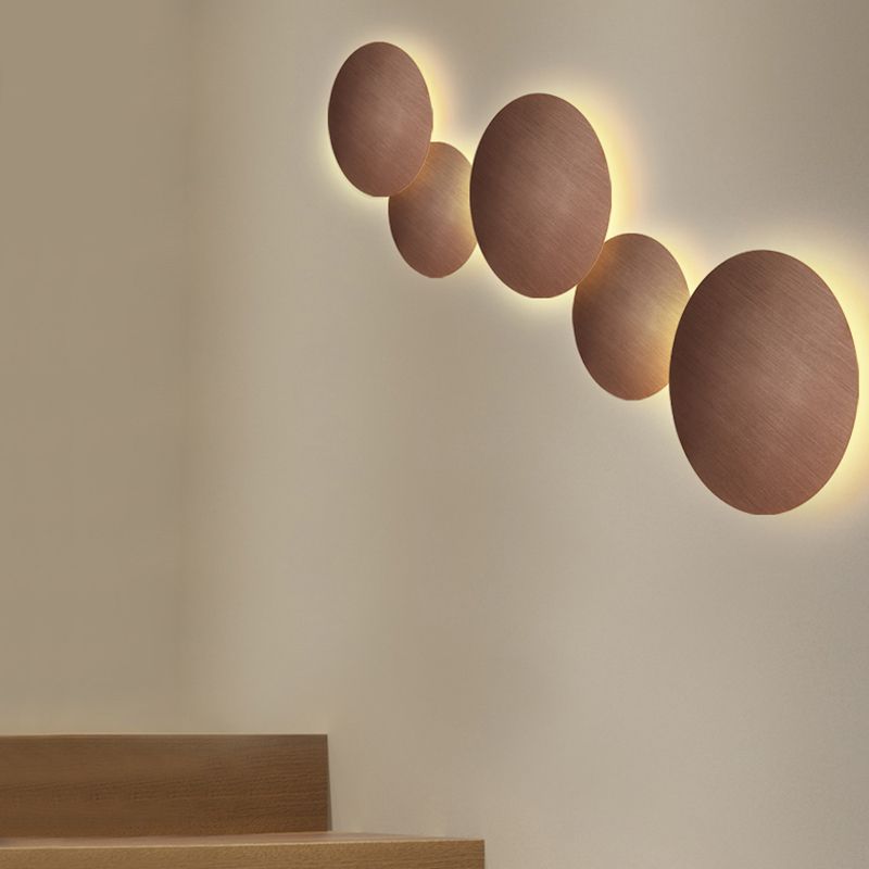Circle Sconce Light Fixture Modern Style LED Metal Wall Sconce Lighting