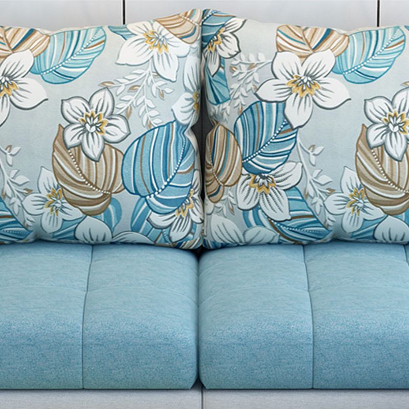 Modern Square Arm Sectionals 106.3"L x 57"W x 35.43"H High Back Sofa with Storage