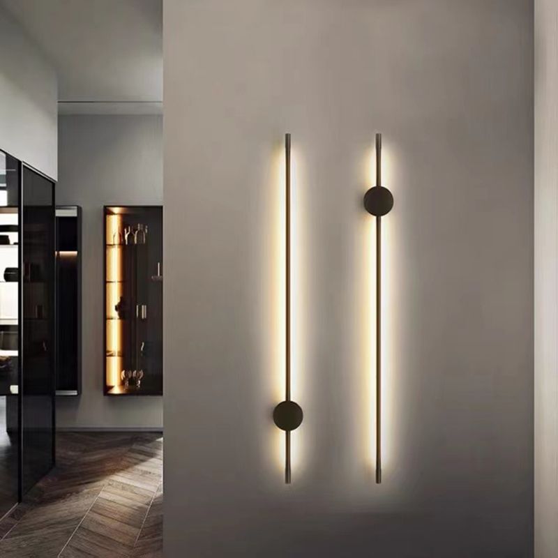 Luz de aluminio Luces de pared de la pared Moderna Nórdica 1 Cabeza de montaje en la pared para el dormitorio