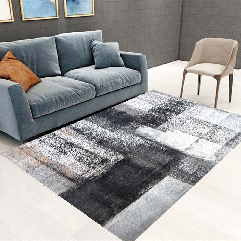 Yellow Modern Carpet Polyester Graphic Carpet Non-Slip Backing Carpet for Home Decor