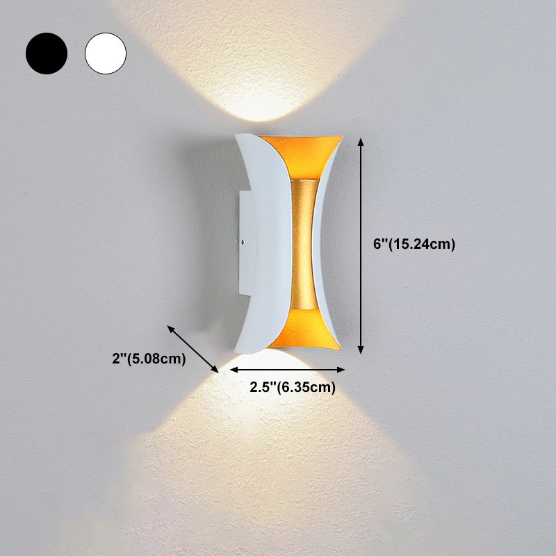 Modern Aluminum Wall Light Geometric Lighting Wall Sconce for Exterior Spaces