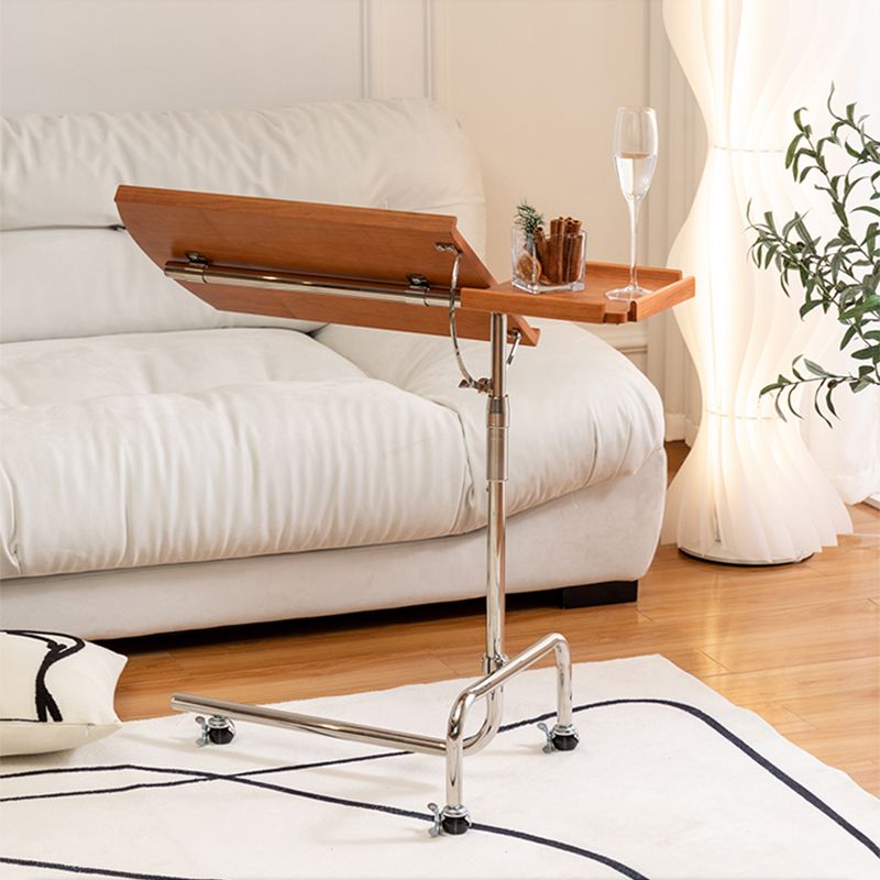 Adjustable Coffee Cocktail Table for Living Room with Metal Base
