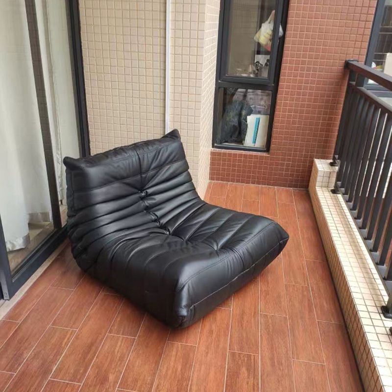 Ultra-Modern Single Seat Biscuit Back Sofa 35.43"D x 39.37"W x 27.6"H Armless Sofa