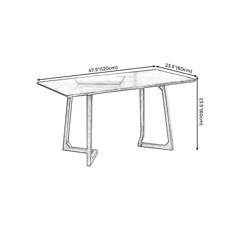 Sleigh-like Base Design Wood/walnut Rubber Wood Craft Coffee Table