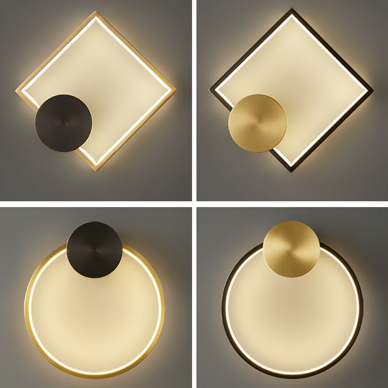 Geometrische Form Metallwandbeleuchtung moderne ein Lichtwandmontageleuchte