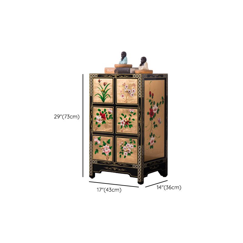 Contemporary Glam Double Dresser Birch Vertical Storage Chest Dresser for Bedroom