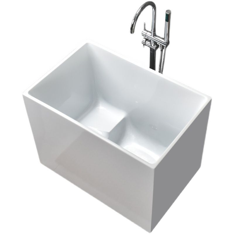 Stand Alone Antique Finish Soaking Bathtub Rectangular Modern Bathtub (Board not Included)