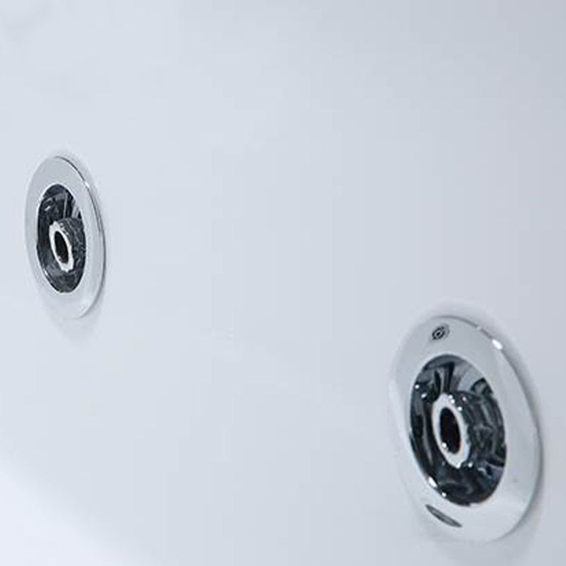 Modern Rectangular Bath Tub Bathroom Soaking with Center Drain Tub