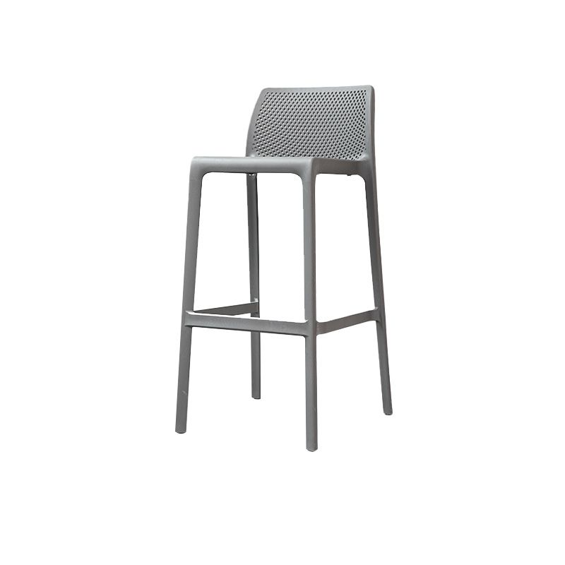 Nordic Style Bar-stool Plastic Counter Bar Stool with 4 Legs for Home